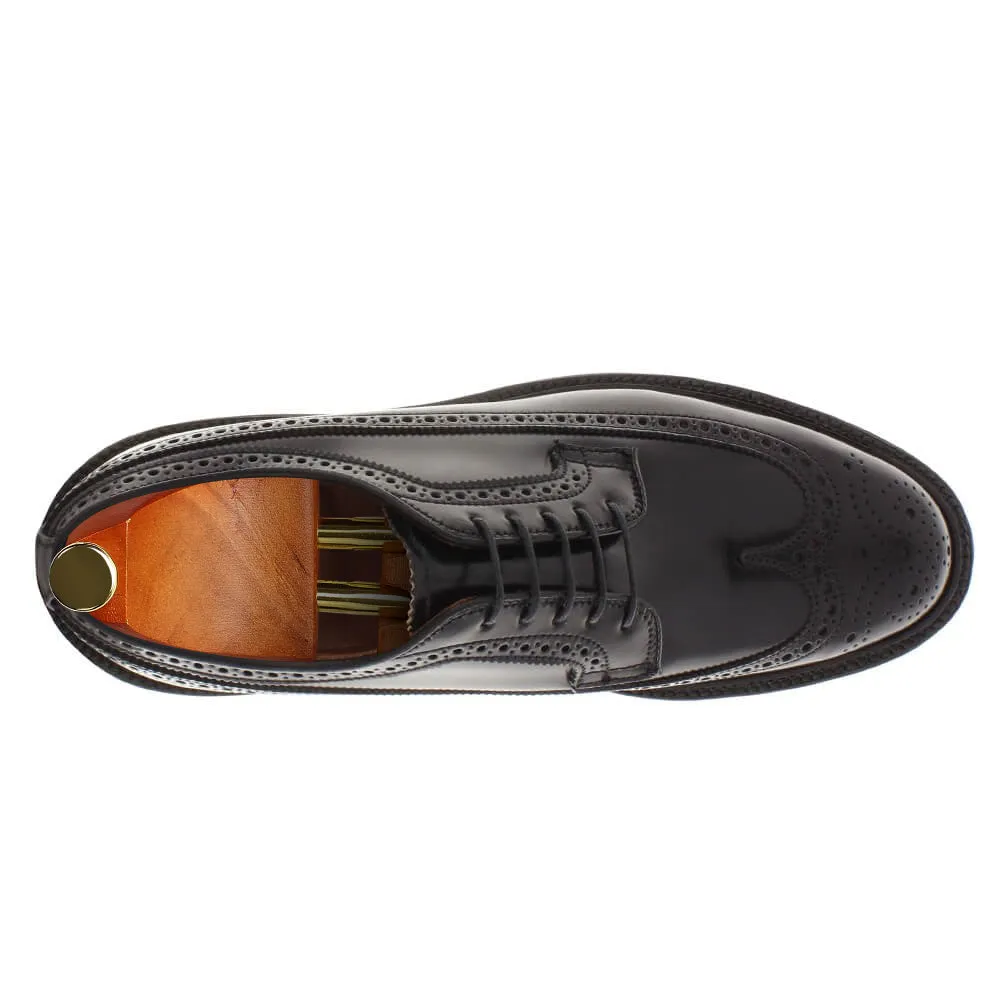 7 CM / 2.76 Inches CMR CHAMARIPA Elevator Shoes - Step Up Your Height Game wit Height Increasing Wing Tip Derby Shoes - Black Shell Cordovan Elevator Shoes