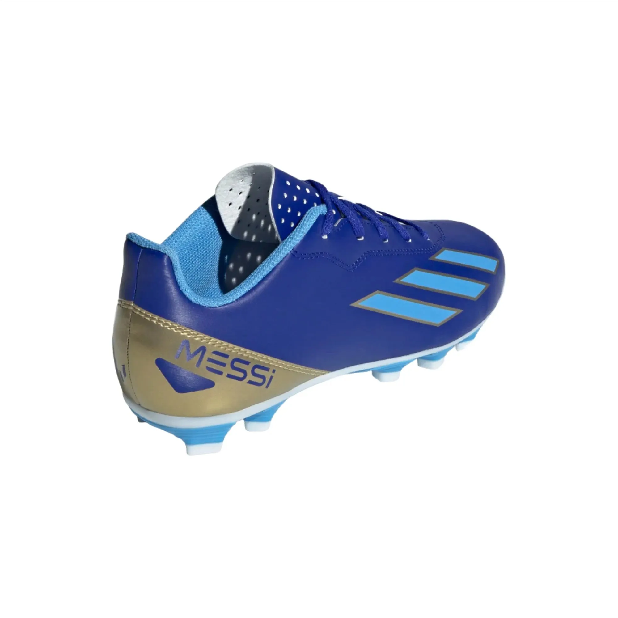 Adidas Kids Football Boot X Crazyfast Club FxG Messi Blue/White/Gold