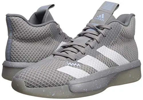 adidas Men's Pro Next 2019 Basketball Shoe, Light Onix/White/Glow Blue, 10.5 M US