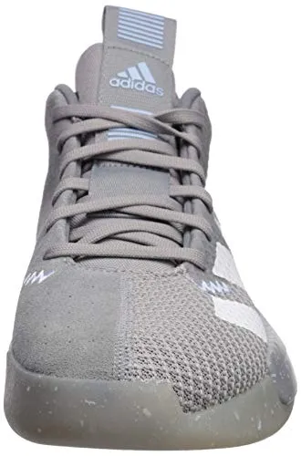 adidas Men's Pro Next 2019 Basketball Shoe, Light Onix/White/Glow Blue, 10.5 M US