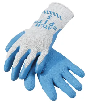 Atlas Fit Unisex Indoor/Outdoor Coated Work Gloves Blue/Gray XL 1 pair