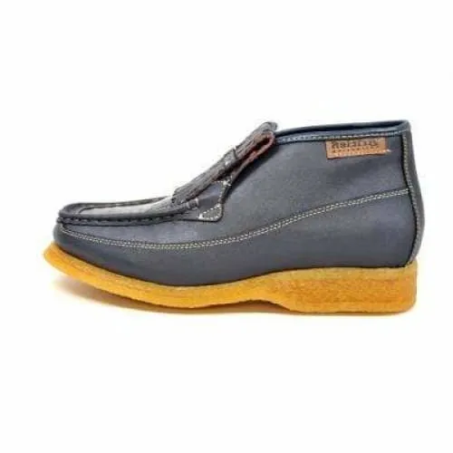 British Walkers Apollo 2 Men's Navy Blue Snake Leather and Suede