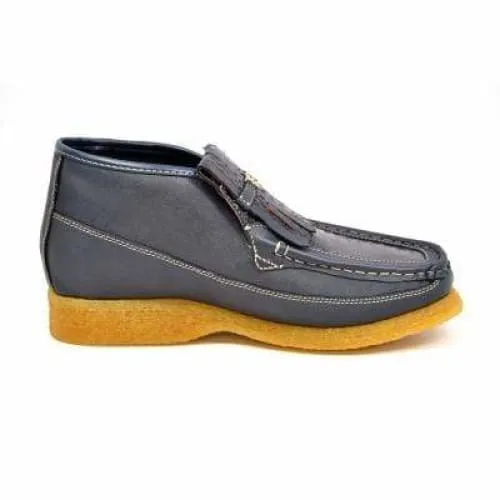 British Walkers Apollo 2 Men's Navy Blue Snake Leather and Suede