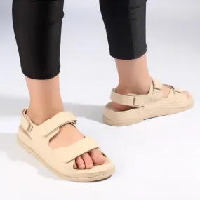 comfortable women sandal/ beige / made in turkey -7778