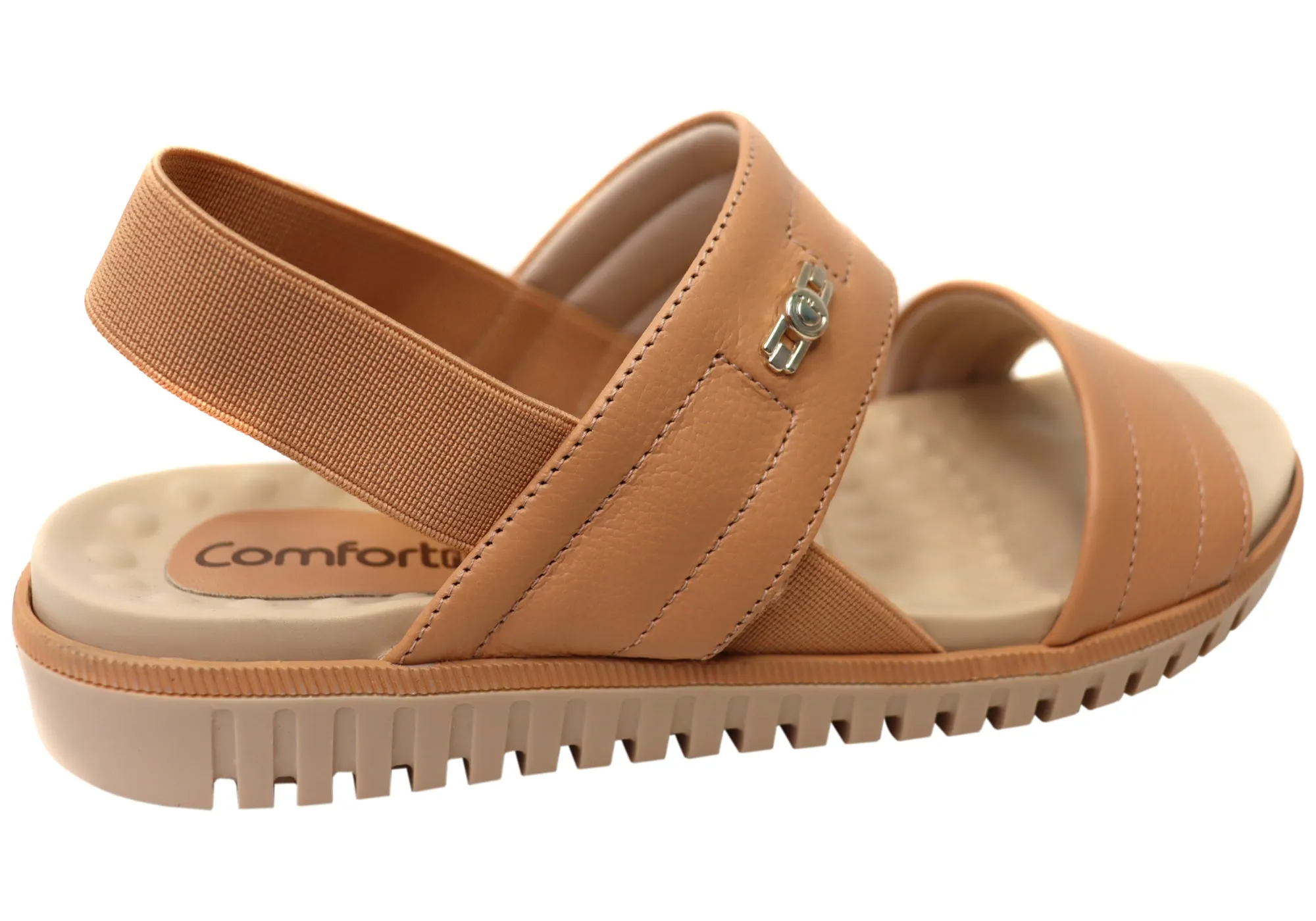 Comfortflex Vinza Womens Leather Comfortable Sandals Made In Brazil