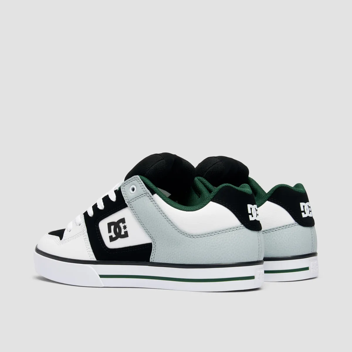 DC Pure Shoes - White/Black/Green