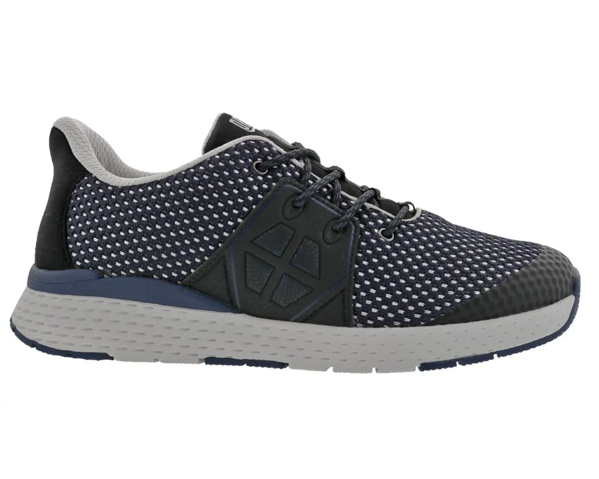 Drew Perform Men's Athletic Walking Shoe In Navy Combo