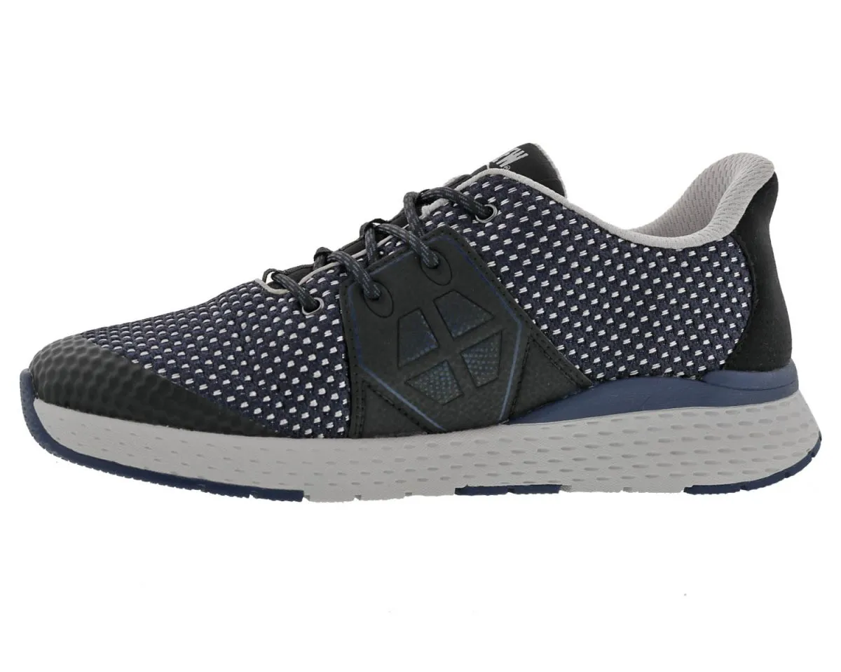 Drew Perform Men's Athletic Walking Shoe In Navy Combo