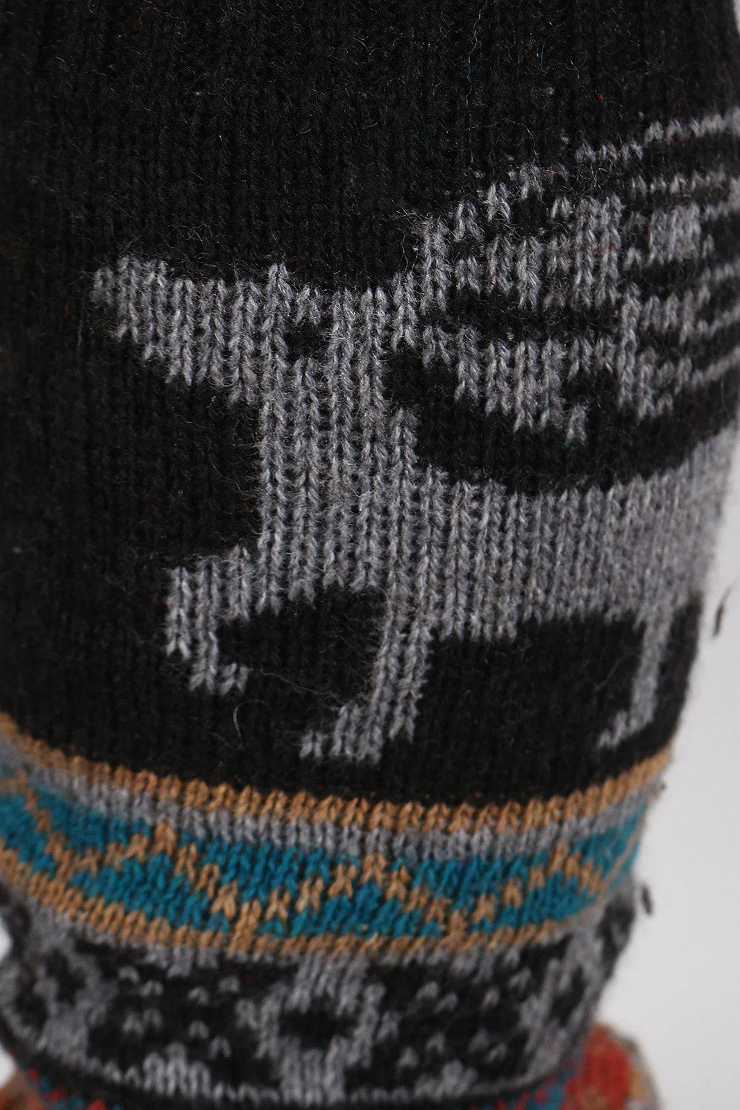 Fair Isle Knit Leg Warmers