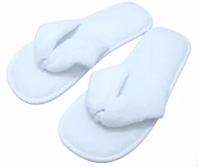 Fleece Thong Luxury Style Spa Slippers (100)