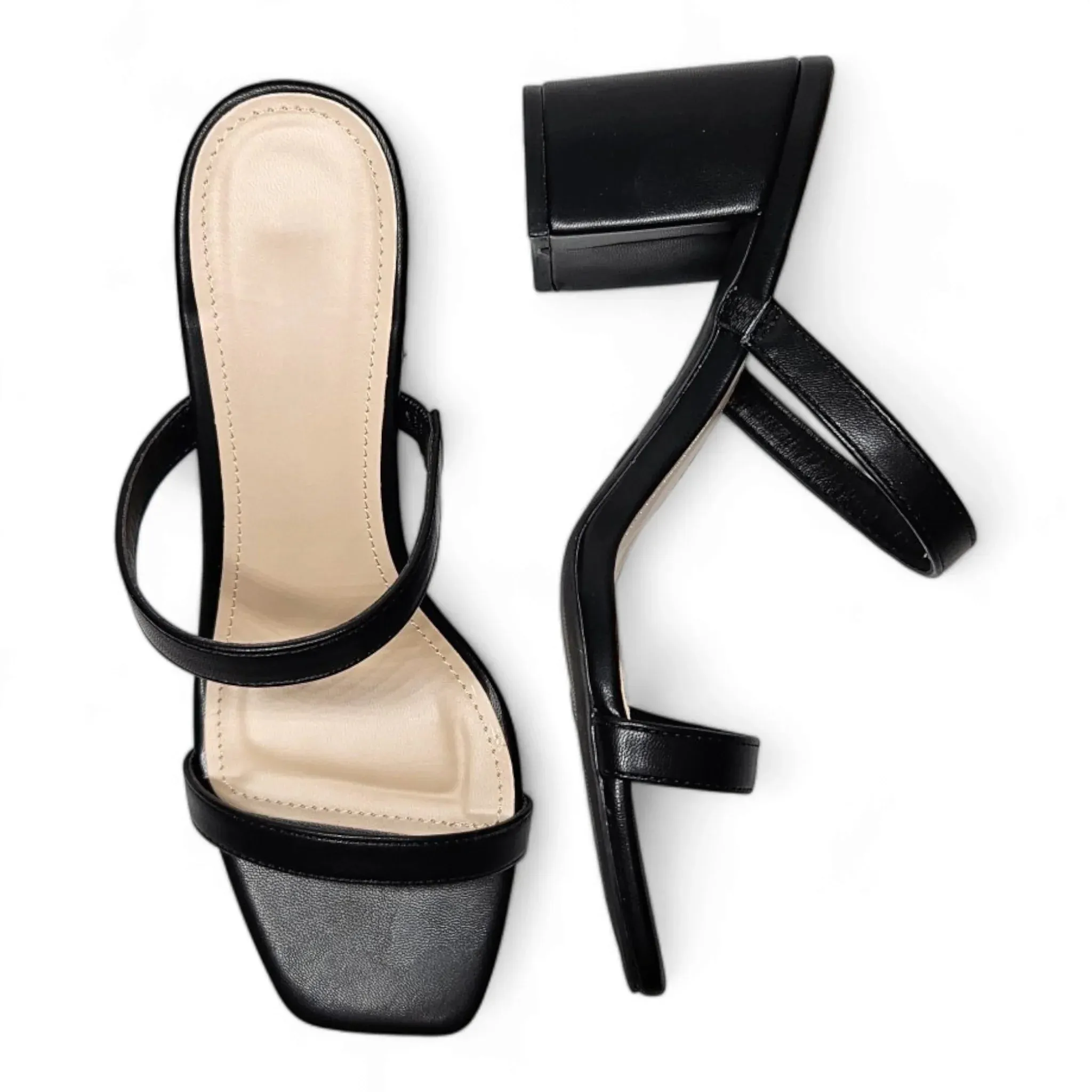 Forever Timeless Double Band Block Heel