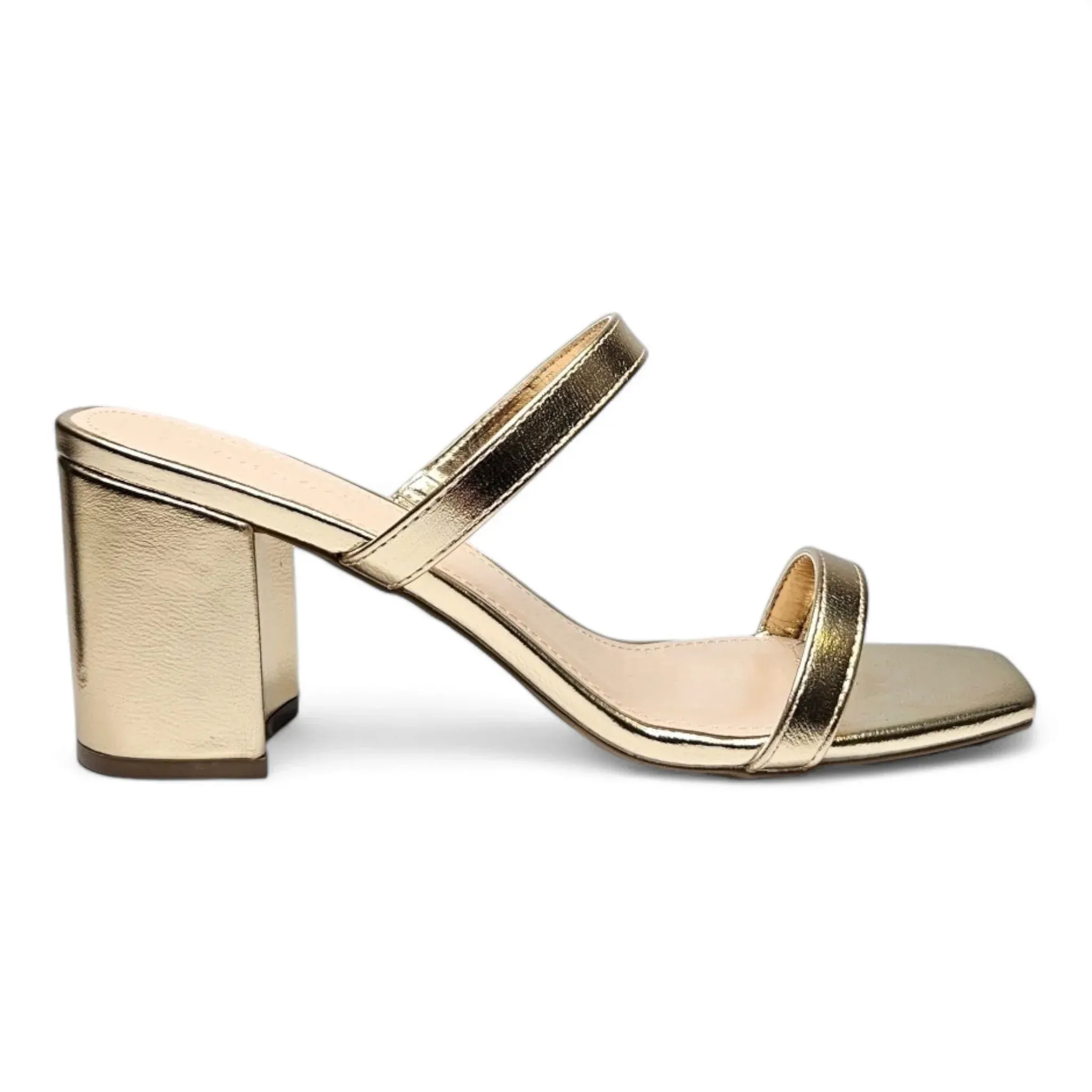 Forever Timeless Double Band Block Heel