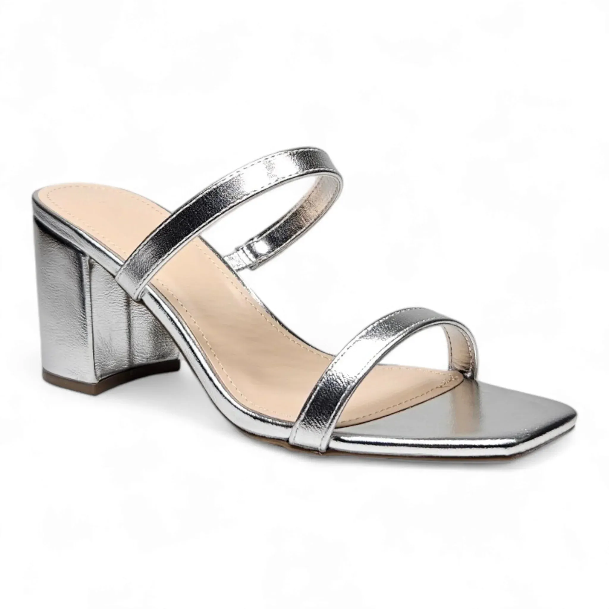 Forever Timeless Double Band Block Heel