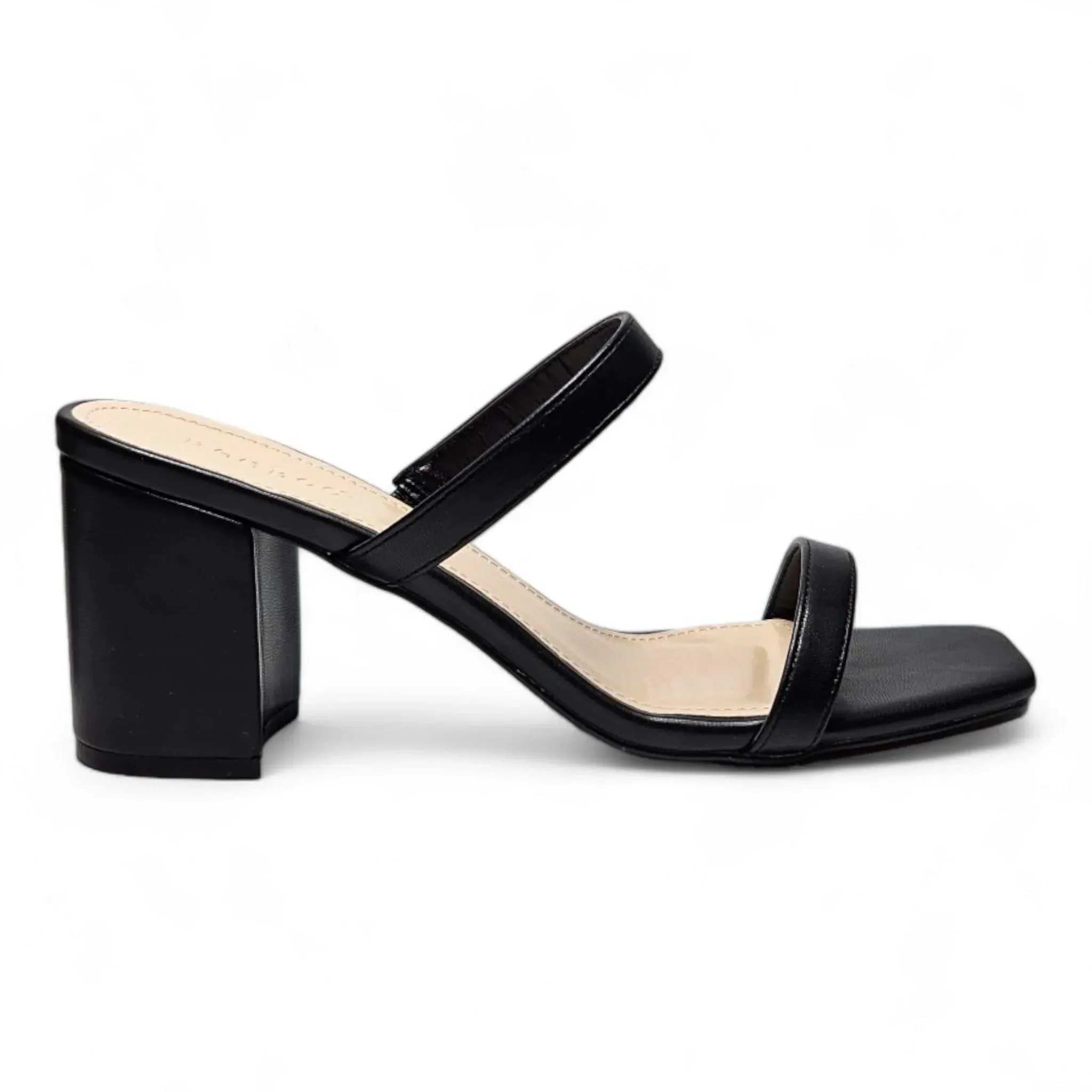 Forever Timeless Double Band Block Heel