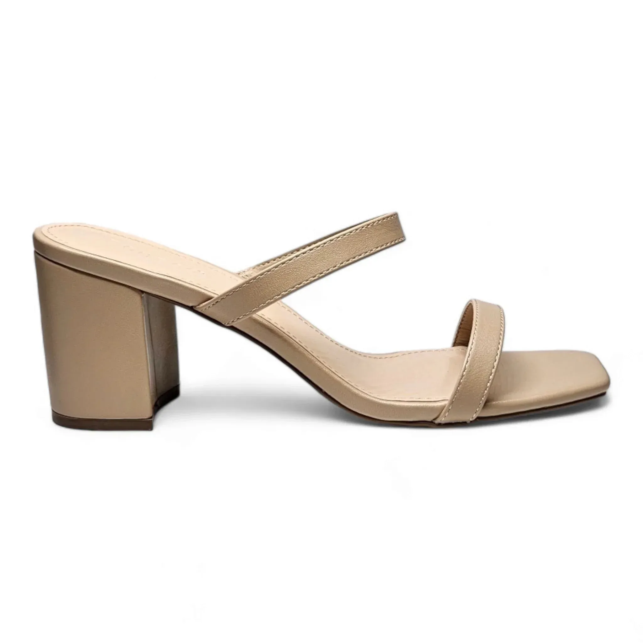 Forever Timeless Double Band Block Heel