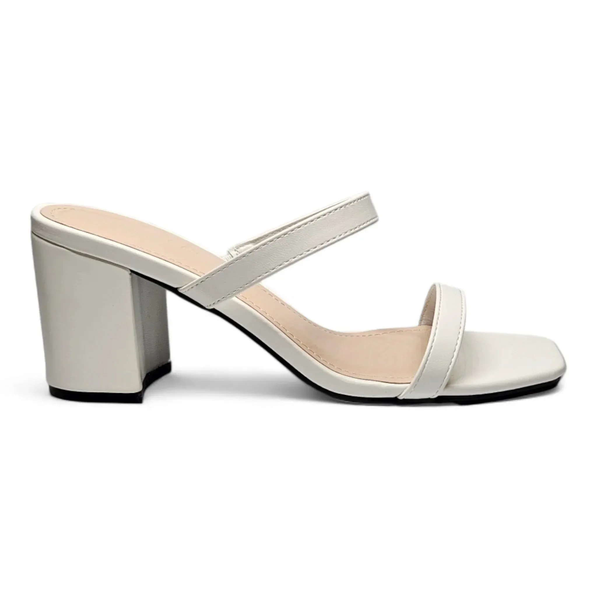 Forever Timeless Double Band Block Heel