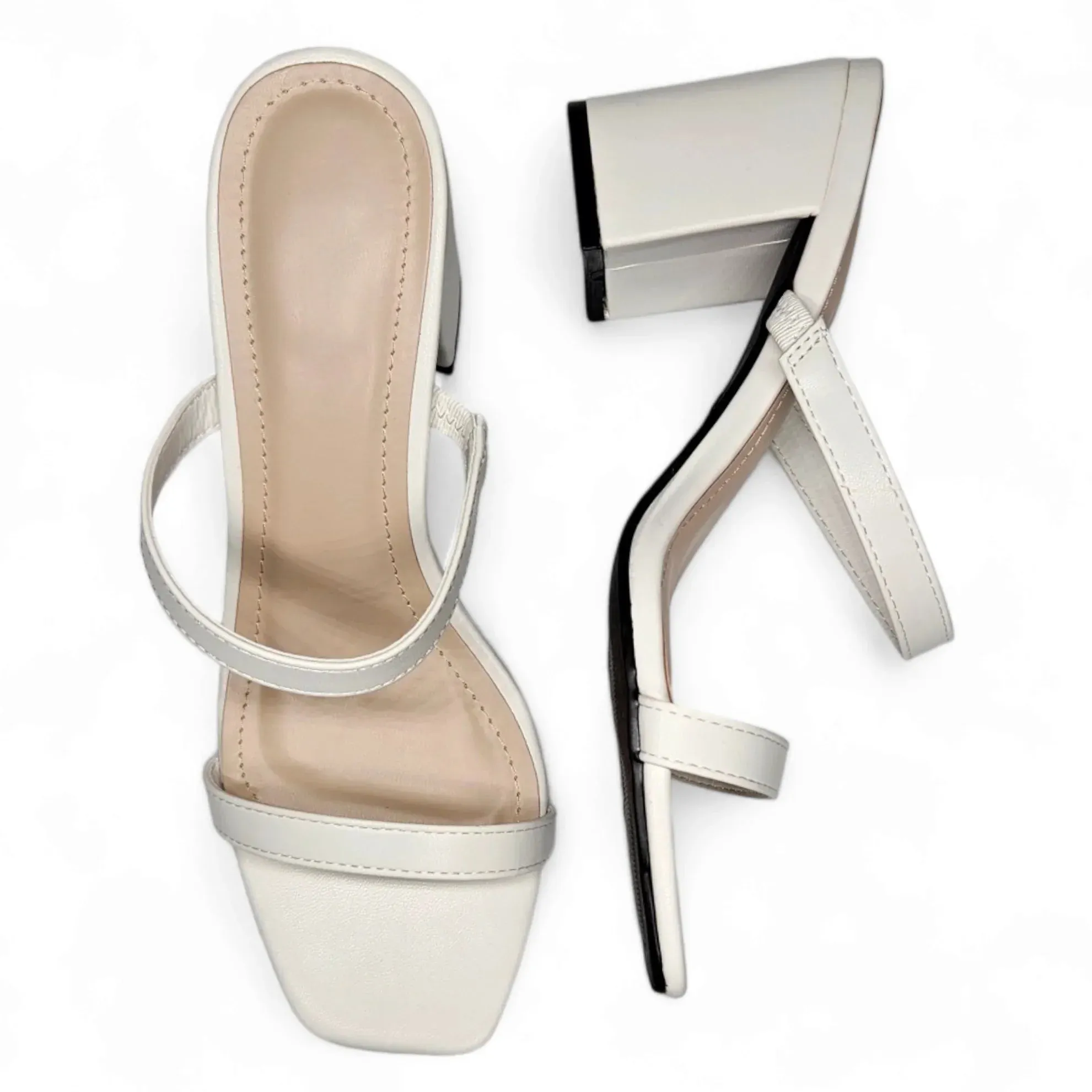 Forever Timeless Double Band Block Heel