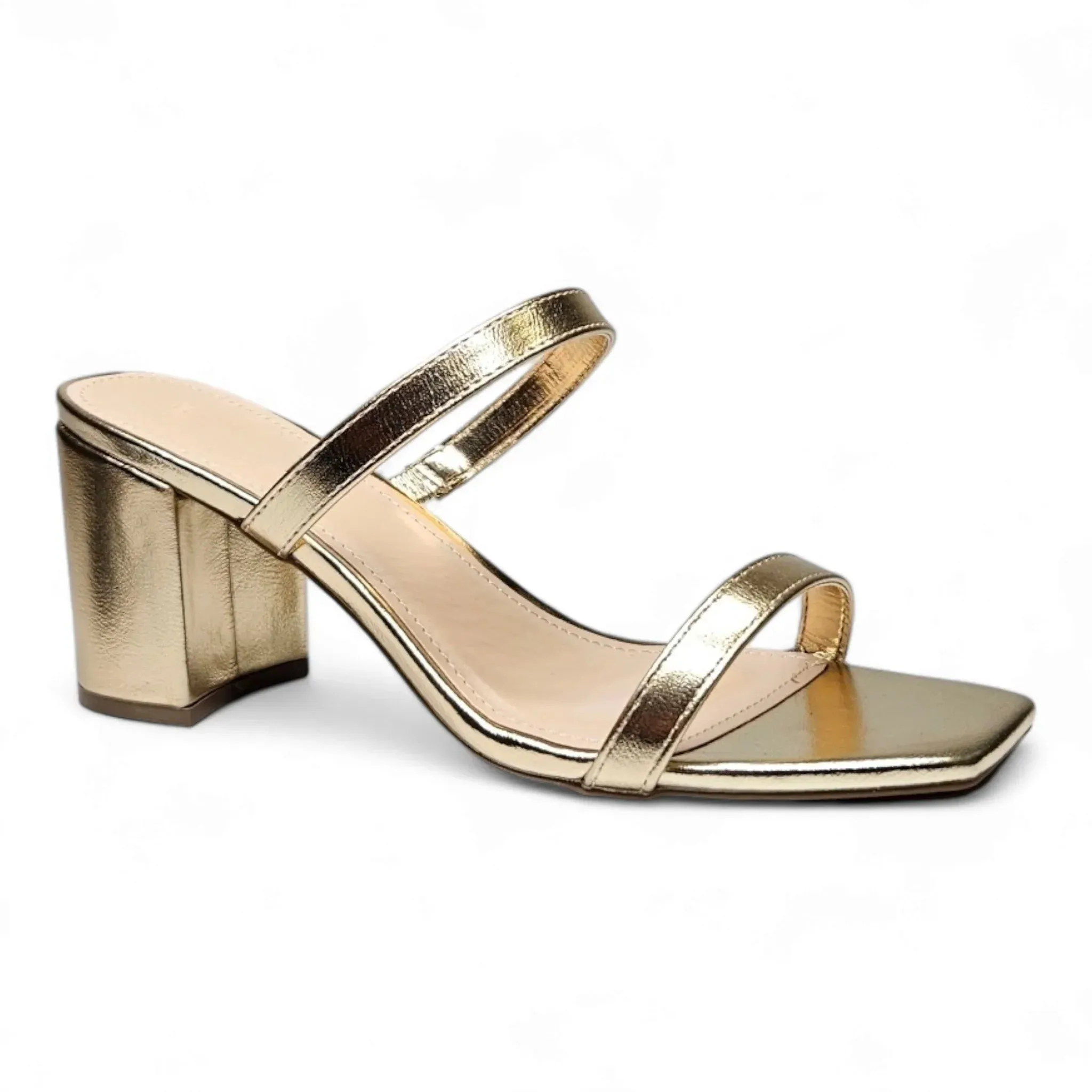 Forever Timeless Double Band Block Heel