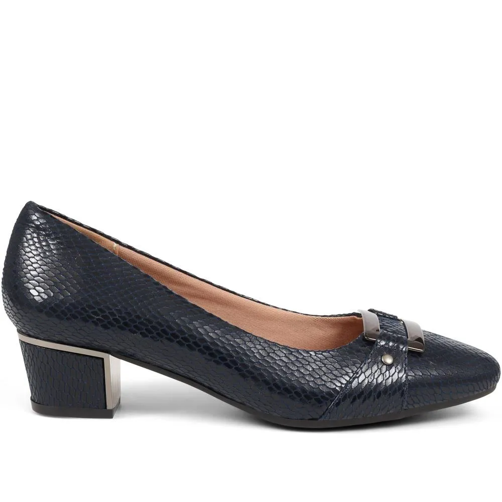 Heeled Court Shoe - WK38019 / 324 234