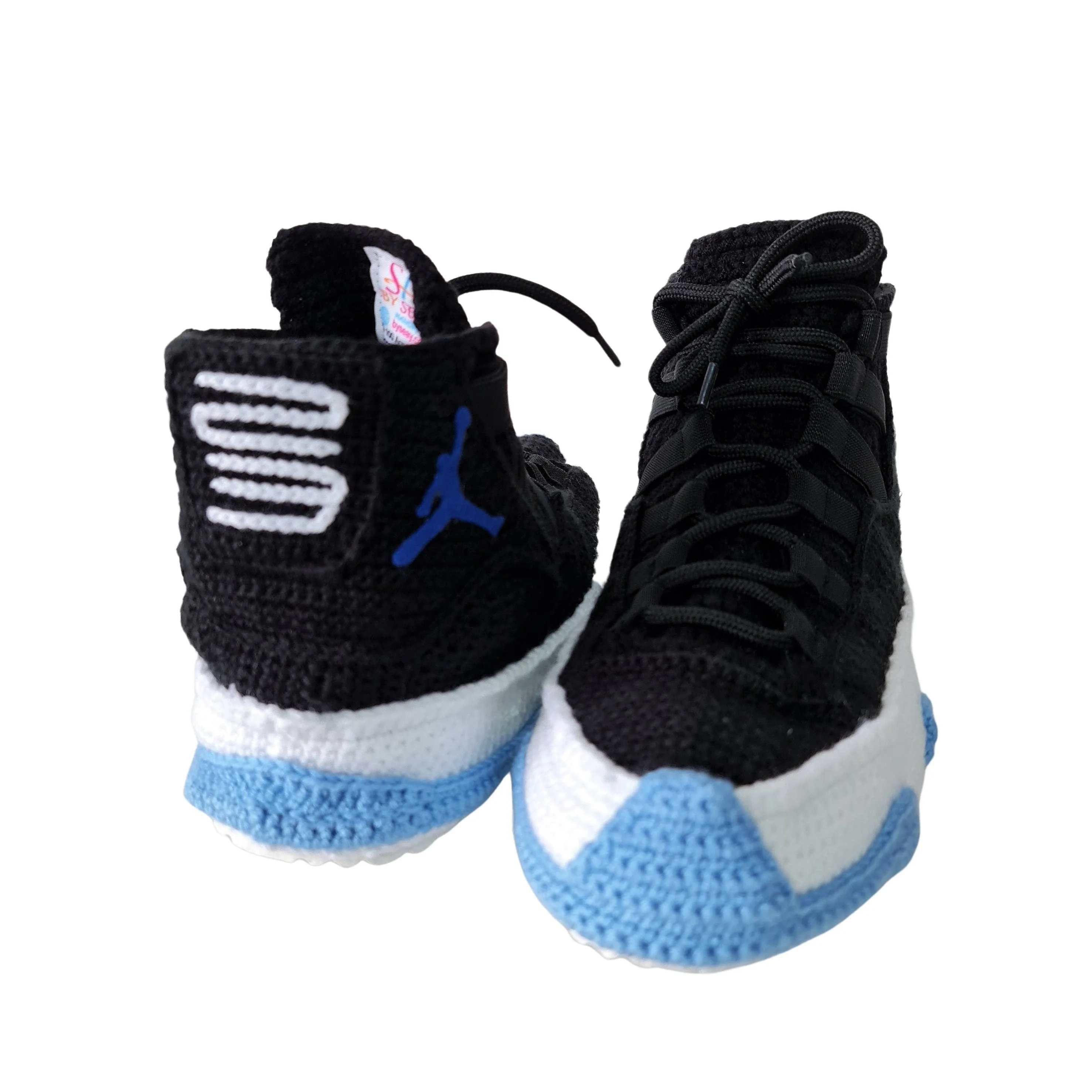 Jordan 11 Sneakers Plush Crochet Slippers House Soft Shoes