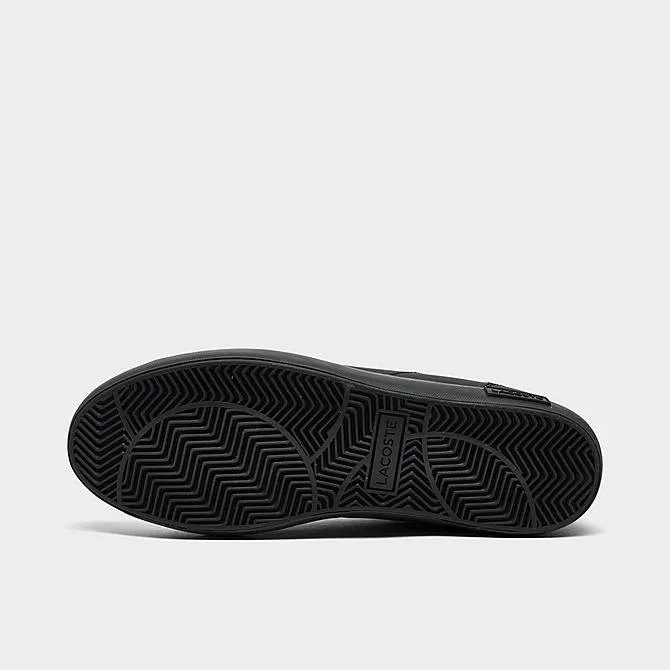 LACOSTE POWERCOURT 1121 1  SMA LTH -MENS / BLACK/BLACK