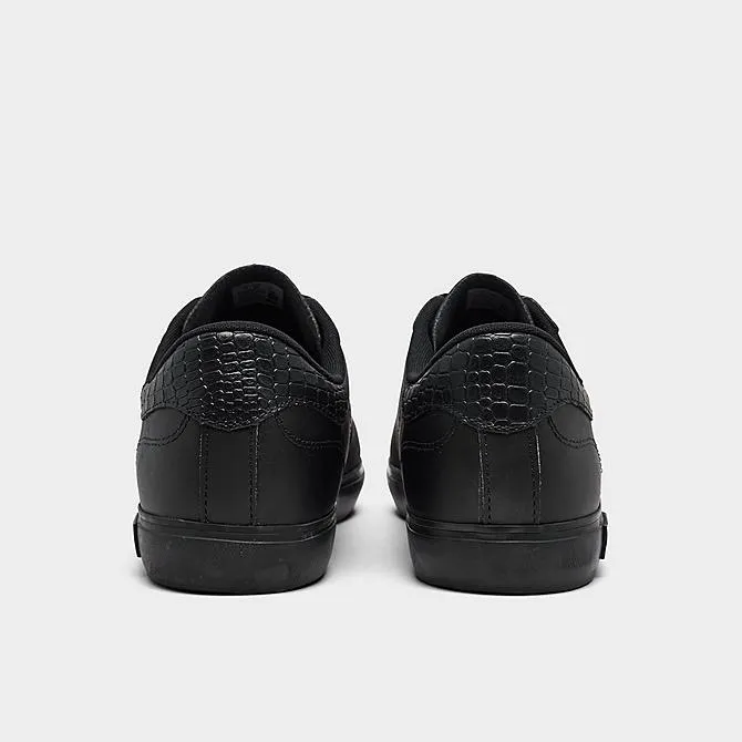 LACOSTE POWERCOURT 1121 1  SMA LTH -MENS / BLACK/BLACK