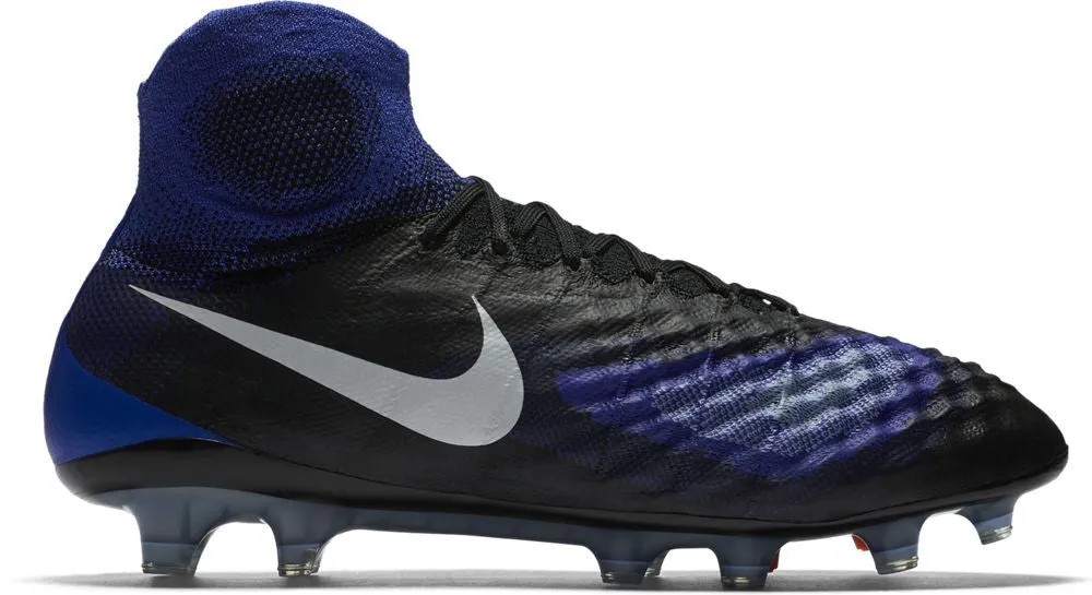 Nike Magista Obra II FG Soccer Boots - Black/Paramount Blue