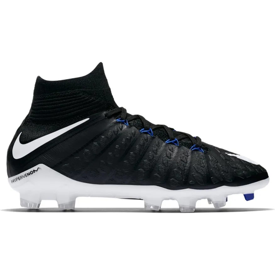 Nike Youth Hypervenom Phantom III Dynamic Fit FG - Black/White