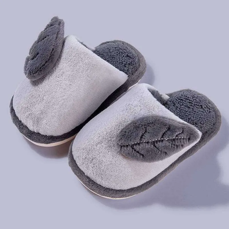 Parent-child Cute Cartoon Indoor Non-slip Soft-soled Cotton Slippers