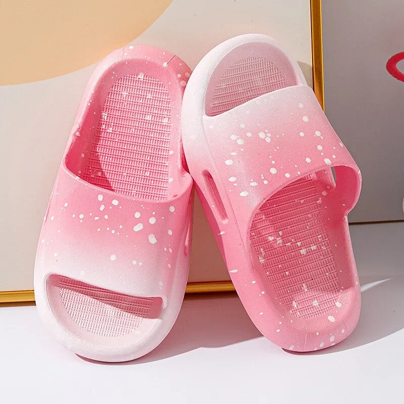 Soft Summer Speckled Slippers for Girls