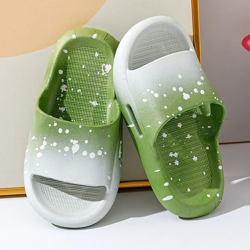 Soft Summer Speckled Slippers for Girls