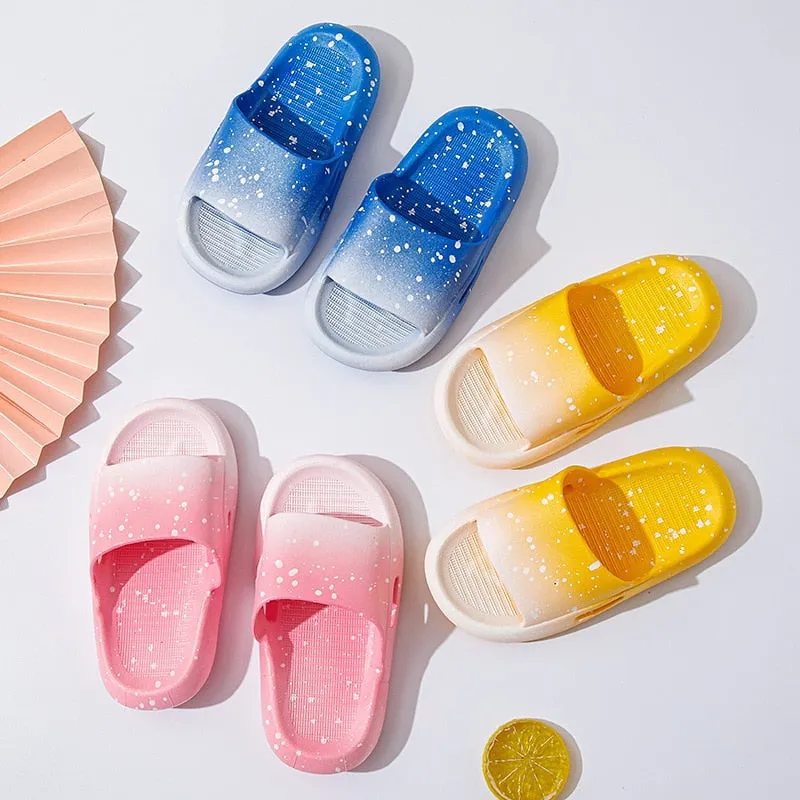 Soft Summer Speckled Slippers for Girls