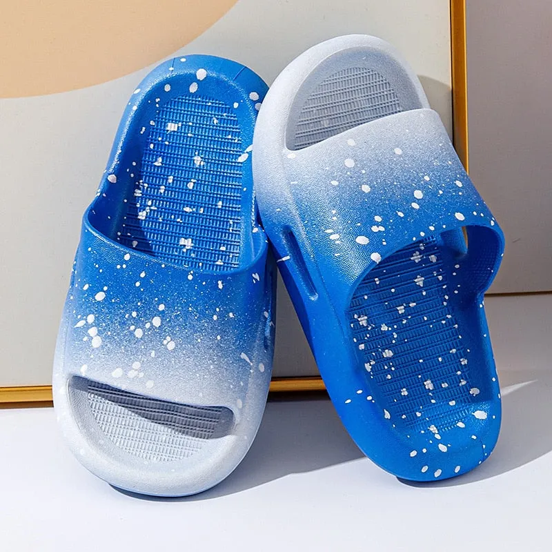 Soft Summer Speckled Slippers for Girls