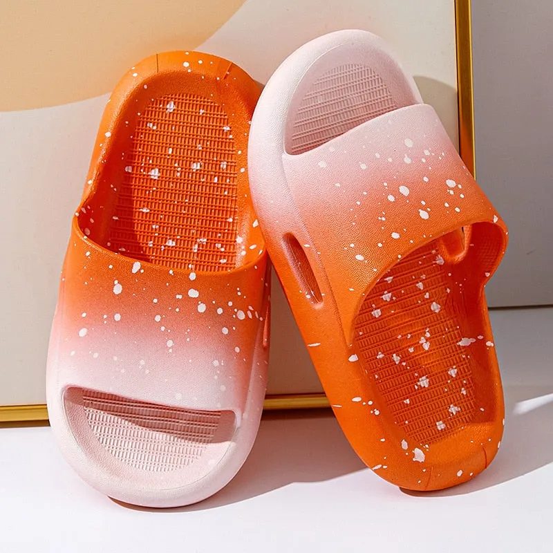 Soft Summer Speckled Slippers for Girls