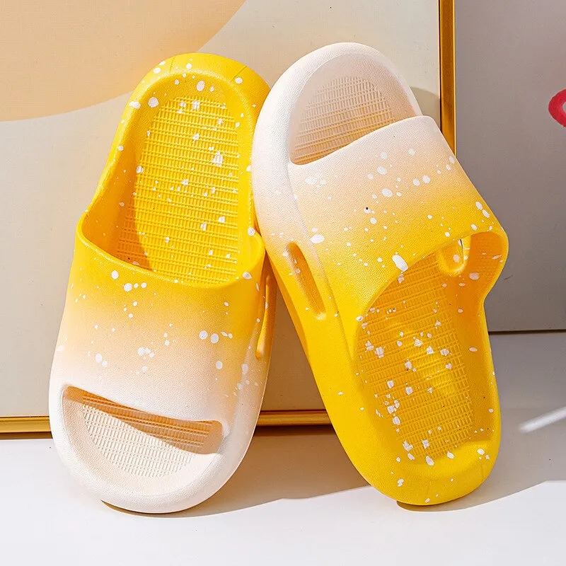 Soft Summer Speckled Slippers for Girls