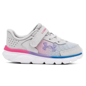 Under Armour Halo Grey/White/Vivid Lilac Assert 9 Toddler Sneaker