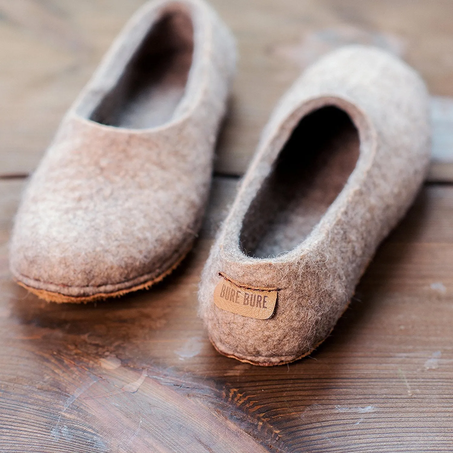 Women's Sheep & Alpaca Wool Slippers - Beige