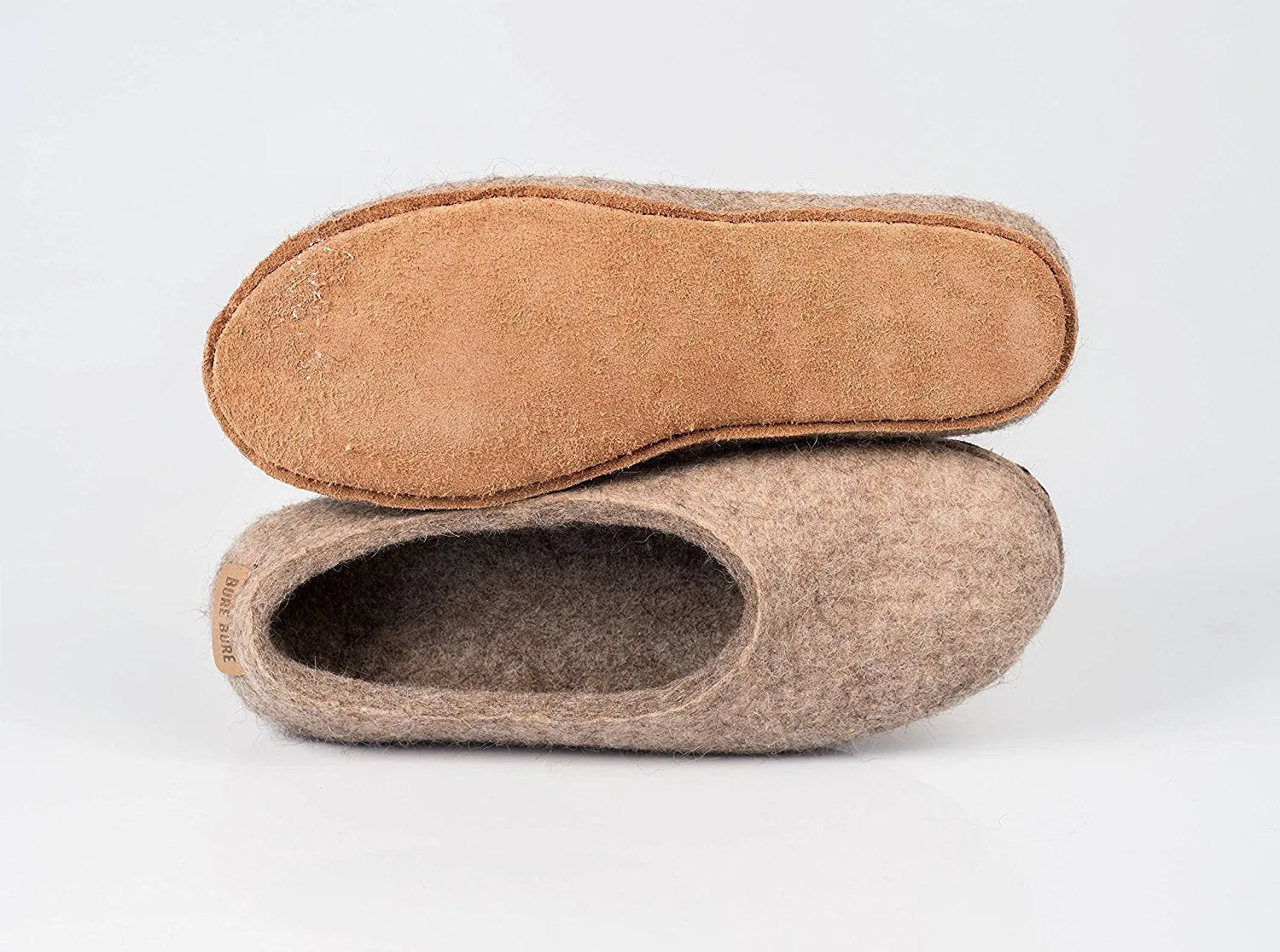 Women's Sheep & Alpaca Wool Slippers - Beige