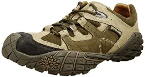 Woodland Men's Olive Green Leather Sneakers - 7 UK/India (41 EU)